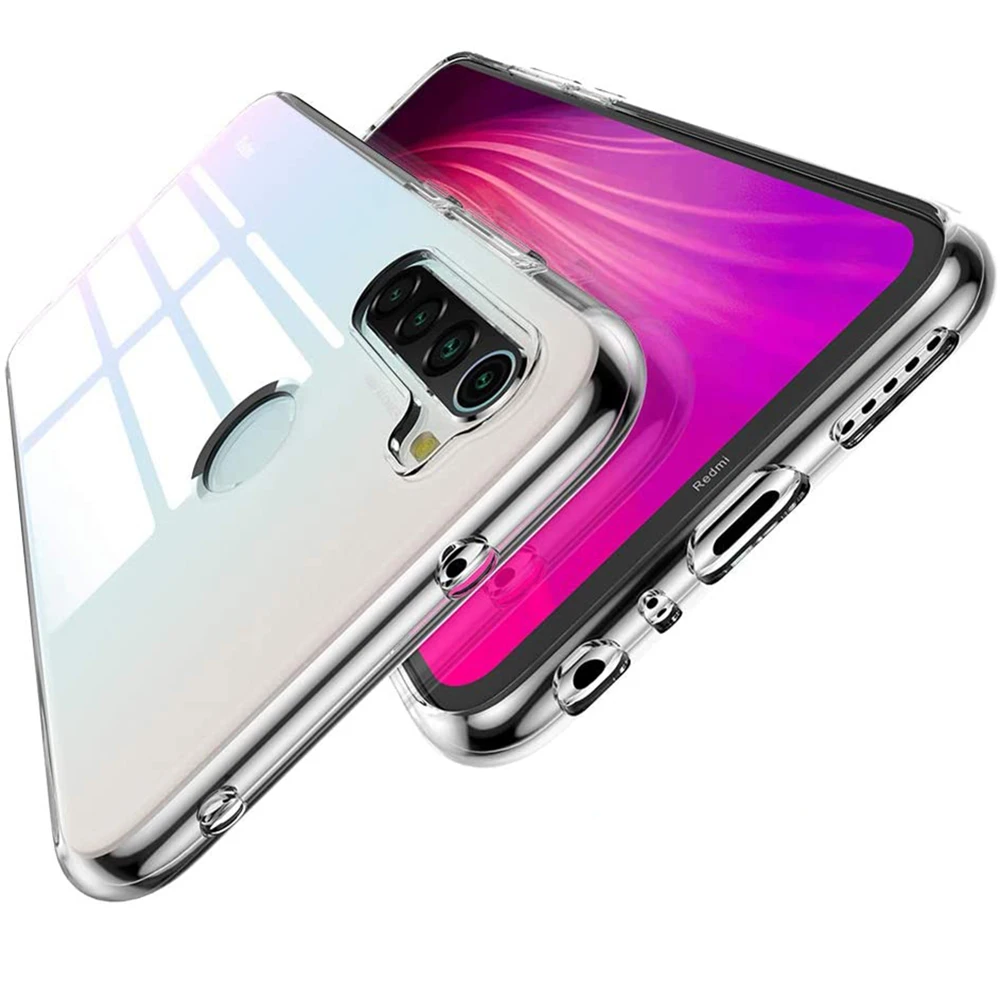 Funda de teléfono transparente ultrafina, carcasa trasera de silicona suave para Xiaomi Redmi Note 10, 9, 8, 7, 6, 5 Pro, 10S, 10T, 9S, 9T, 8T, 9A, 9C, 8A, 7A, 5A - imagen 3