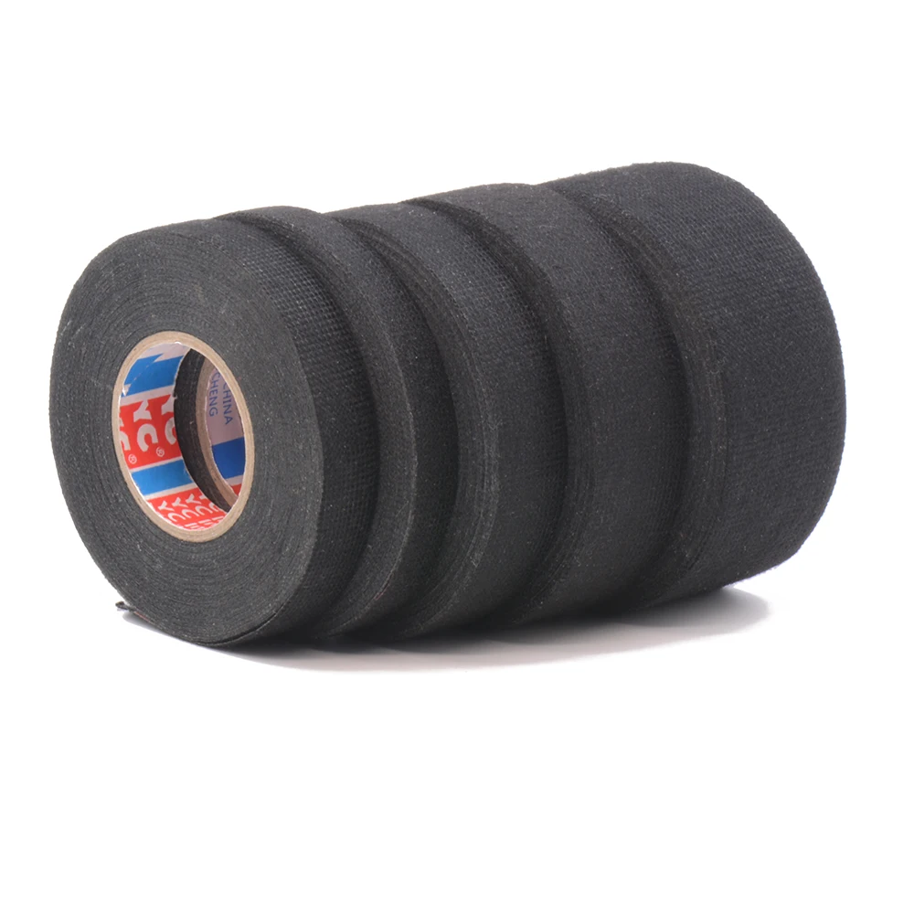 Cinta eléctrica resistente al calor, cinta de tela adhesiva ignífuga para arnés de cables, cableado, telar, ancho 9/15/19/25/32MM, 15M, 25M - imagen 5