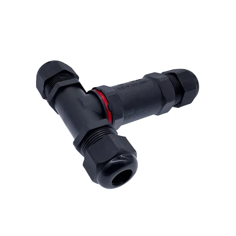 Conectores en T rápidos tipo T de rama T, conector impermeable IP68, conector de manga de glándula de cable de 2/3/4/5 pines - imagen 4