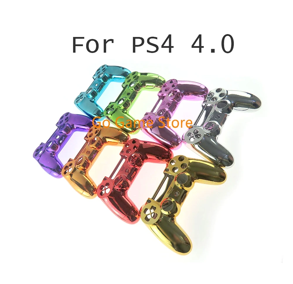 6 juegos para PS4 PRO 4,0 V2 JDS040 controlador carcasa cromada funda botón Mod Kit
