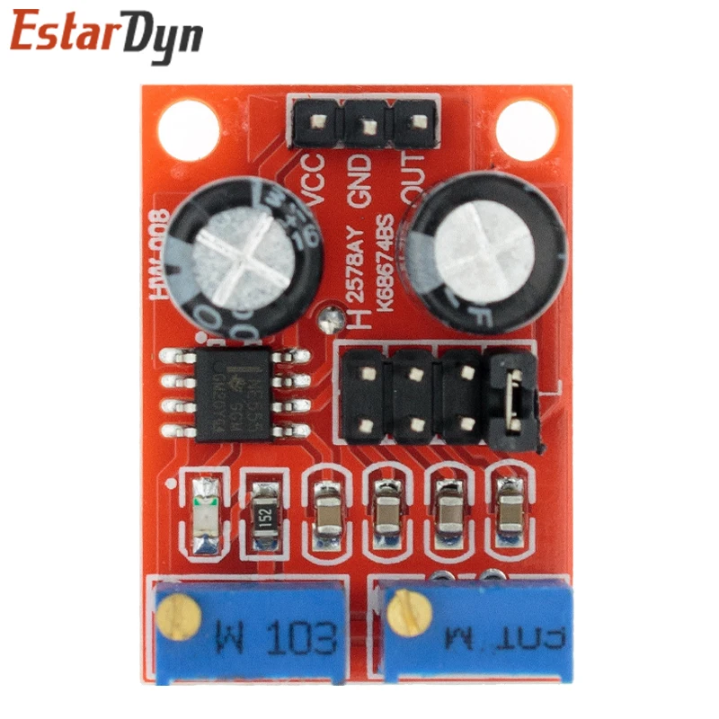 Frecuencia de pulso NE555, módulo ajustable de ciclo de trabajo, generador de señal de onda cuadrada/rectangular, controlador de motor paso a paso - imagen 3