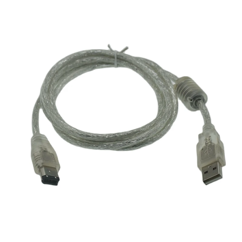 Señal de transmisión de datos USB a IEEE Firewire 1,5, Cable de 6 pines para cámara Digital de ordenador, 1394 M, 5 pies, macho a 1394, macho - imagen 3