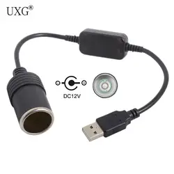 Conversor Cargador Coche USB 5V a DC 12V – Adaptador Voltaje Automóvil