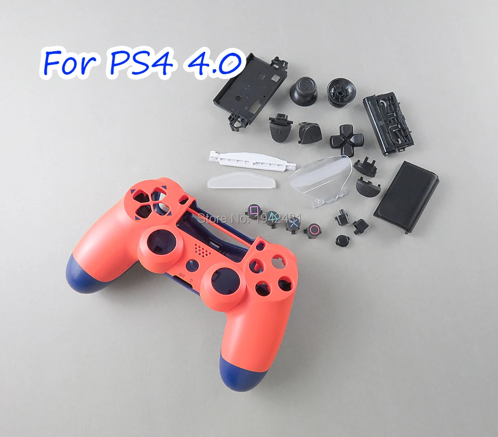 10 juegos de botones de carcasa completa de repuesto JDS 040 JDM 040 para PlayStation 4 PS4 Pro 4,0 funda carcasa de controlador JDS-040 - imagen 2