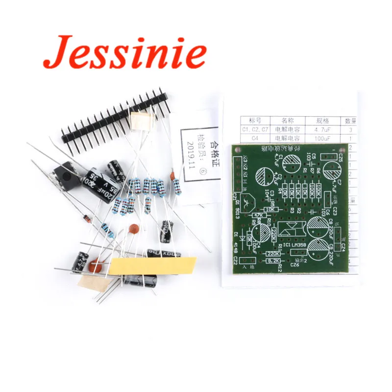 Kit electrónico de bricolaje, circuito amplificador operativo clásico, placa Experimental, piezas de amplificador OP, Suite de entrenamiento de enseñanza integrada - imagen 2