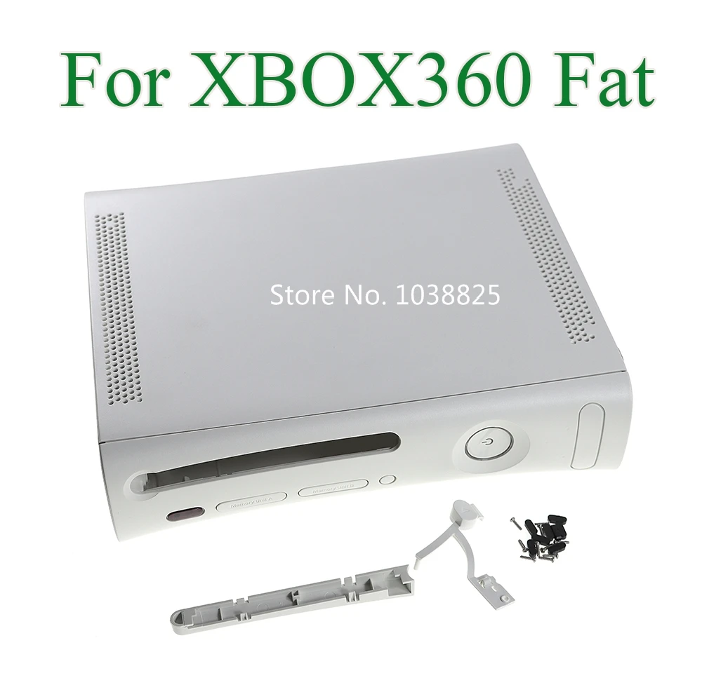 Juego completo de carcasa negra y blanca con botones para consola gorda XBOX360, funda protectora para xbox360 phat - imagen 2
