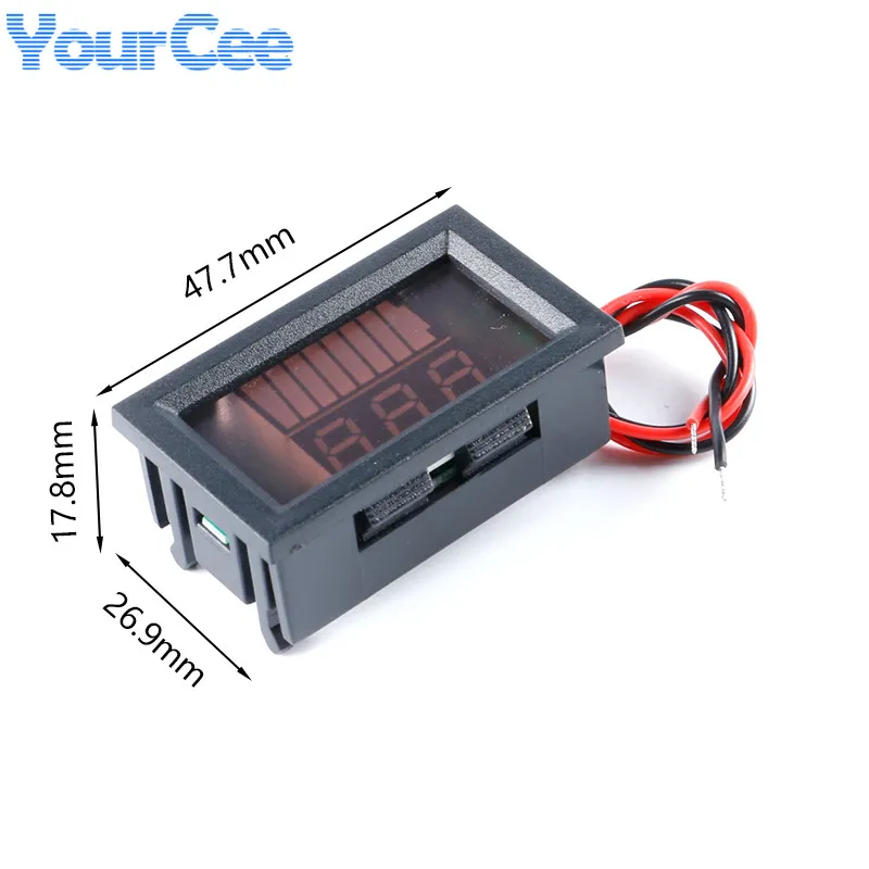 QV58QH reconocimiento automático pantalla LED Detector de voltaje 12V 24V 72V 84V indicador de capacidad de batería plomo ácido - imagen 2