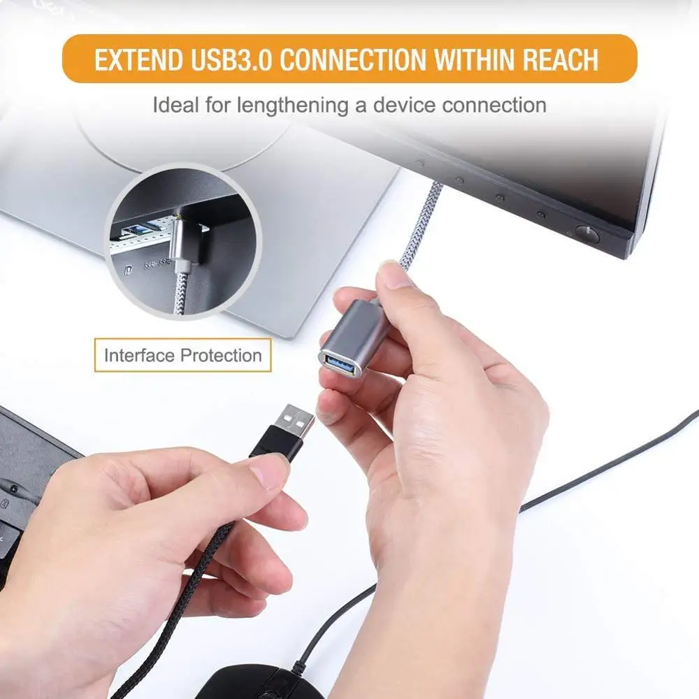 Cable de disco flash USB 3,0, extensor de unidad Flash USB A para teclado, Webcam, GamePad, Cable de extensión de concentrador USB OTG - imagen 2