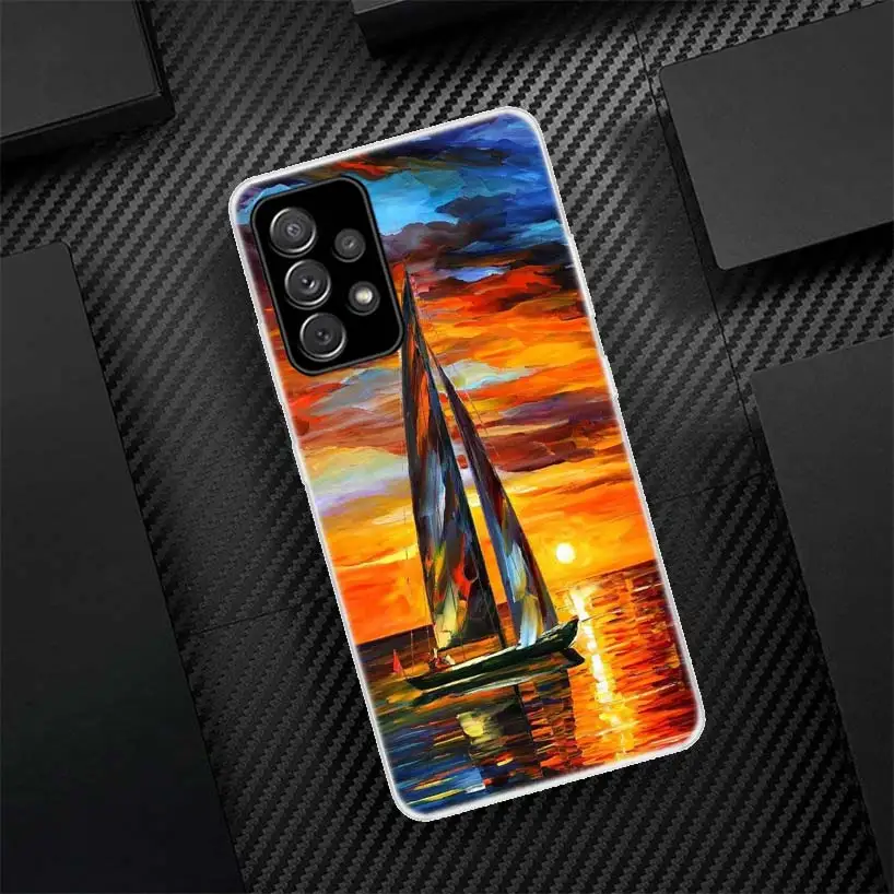 Funda de teléfono de silicona para barco de vela, carcasa para Samsung Galaxy A54, A52, A53, A14, A12, A13, A24, A22, A23, A34, A32, A33, A04S, A02S, A03S - imagen 4