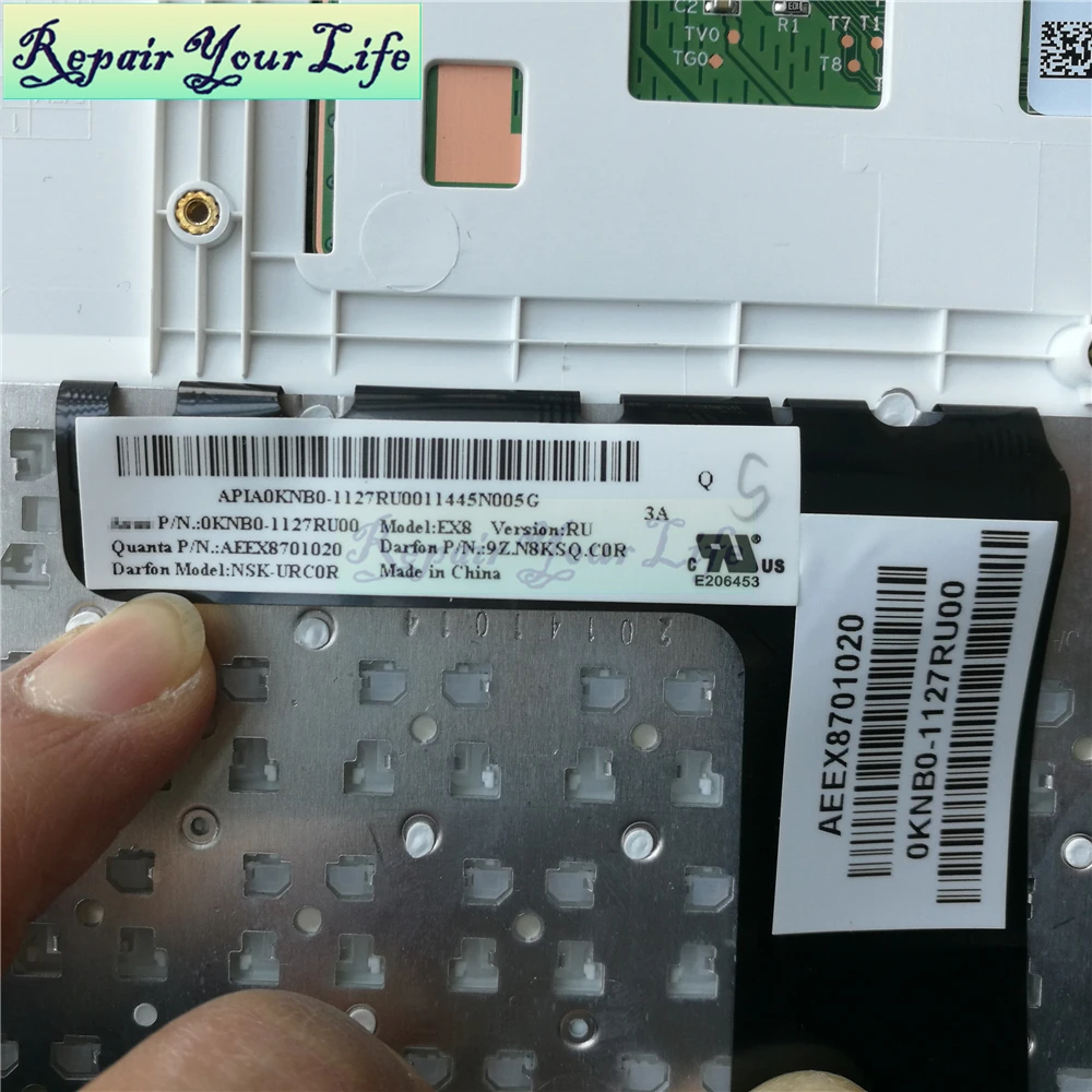 RU teclado ruso con reposamanos para Asus X200 X200CA X200MA X200LA teclas blancas teclados piezas de ordenador portátil 90NB02X1 R30280 - imagen 5