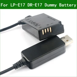 ACK-E17 Batería Ficticia USB para Canon EOS M3, M5 y M6