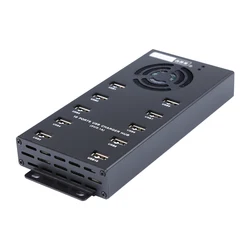 Hub USB 2.0 10 Puertos – Cargador 12V 10A