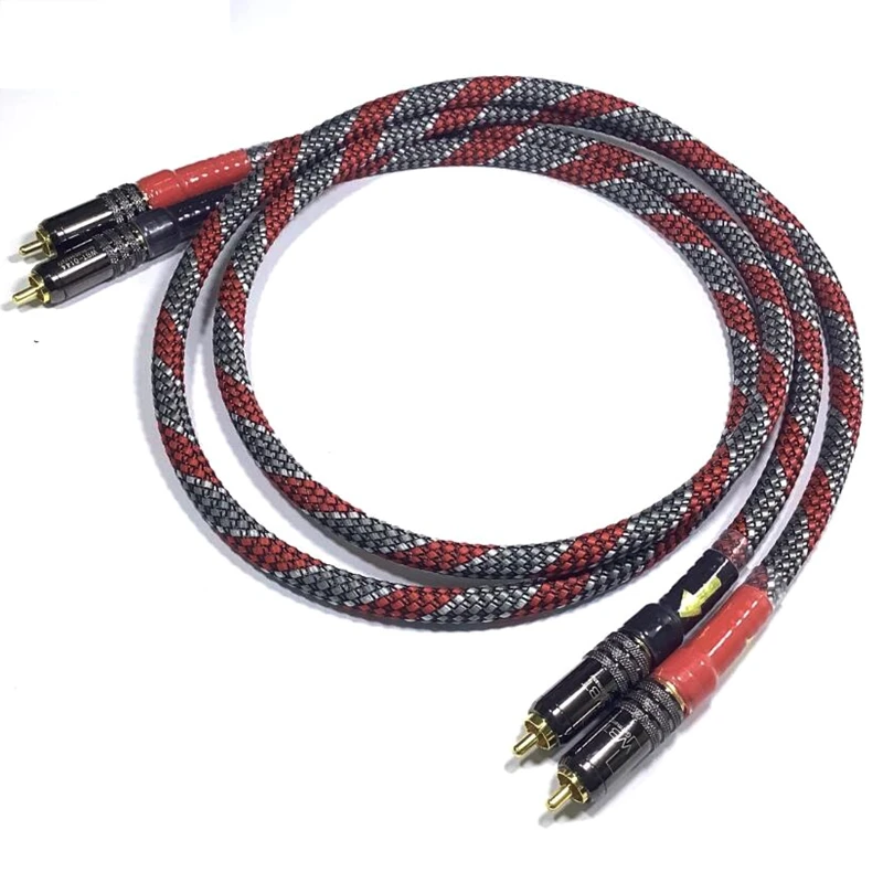 Cable HIFI RCA 4 Core Plateado OCC - imagen 4
