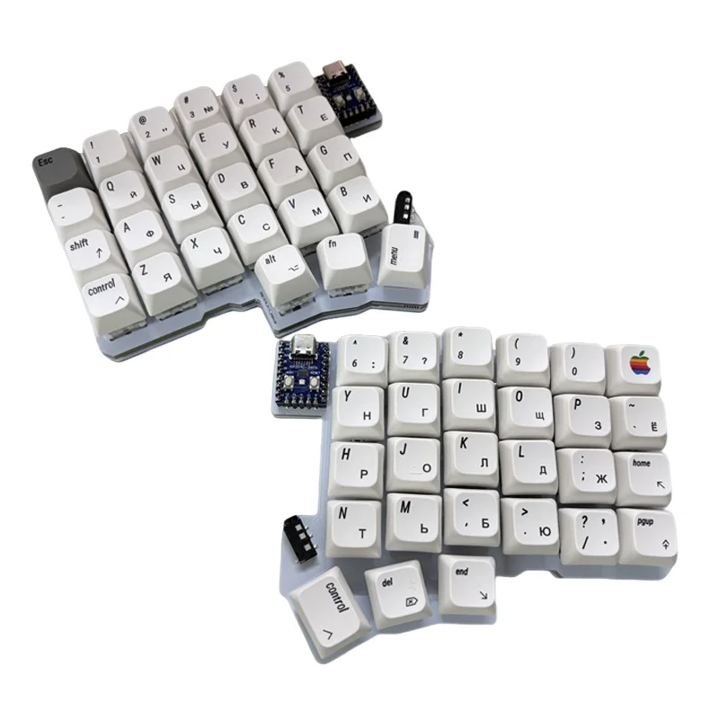 Silakka54 teclado dividido con cable monomodo intercambio en caliente teclados ergonómicos divididos personalizados teclado mecánico de oficina para juegos regalo - imagen 5