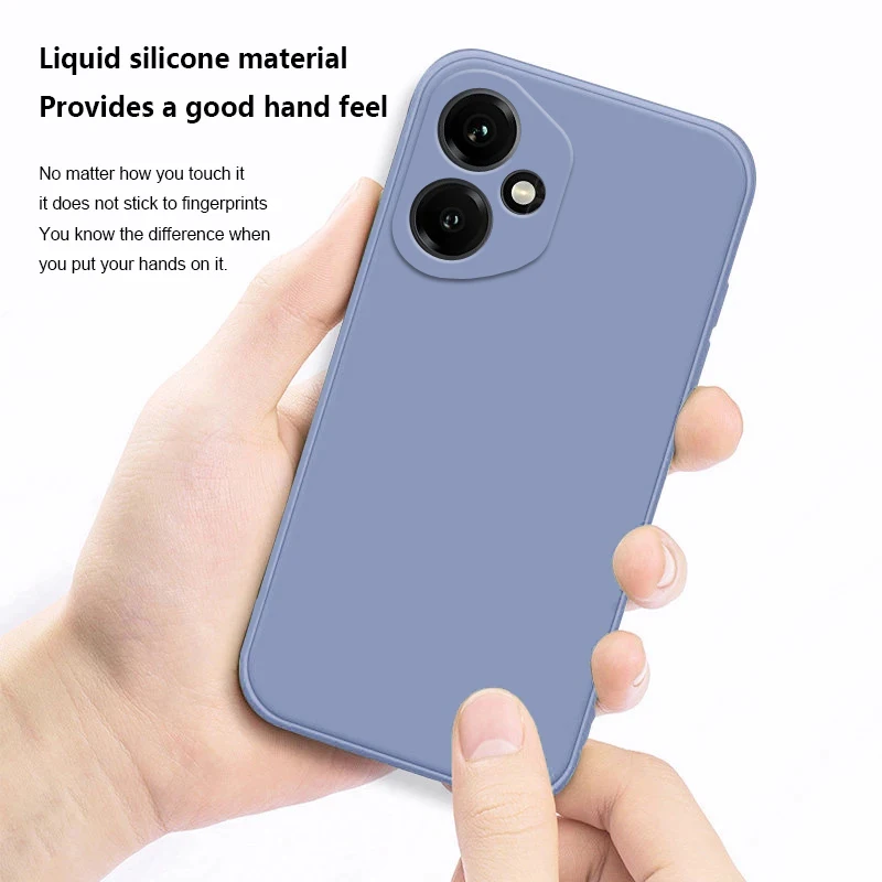 Para Honor 400 funda de silicona líquida funda lisa Honor 400 funda protectora de teléfono anticaída de TPU funda Honor 400 - imagen 3