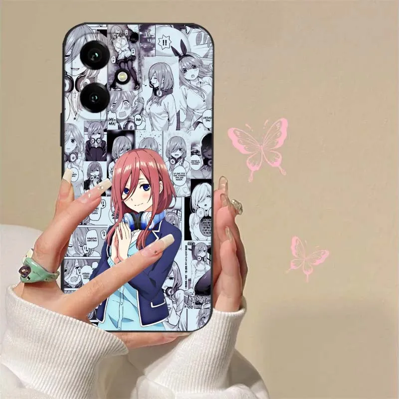 Miku Nakano Anime para Huawei Honor 9X 9A 8A 8X 80 70 60 50 SE Lite Pro Plus Flat Prime 5G funda de teléfono - imagen 2