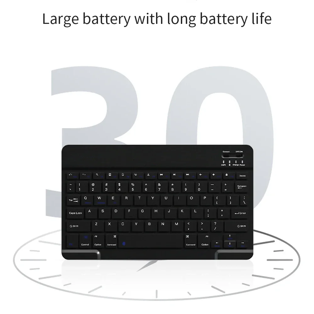 Teclado inalámbrico Bluetooth para IOS, Android, Windows, tableta para IPad Air Mini Pro, español, varios idiomas, teclado rosa - imagen 5