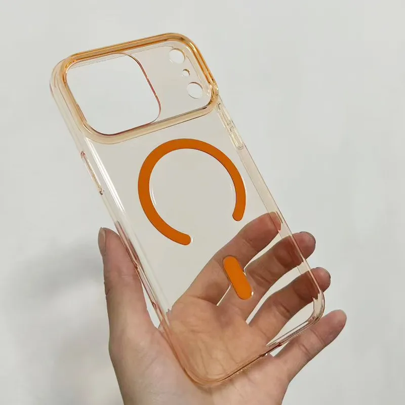 Para iPhone 17 16 Pro Max, iPhone Air Funda magnética ELVEV A prueba de golpes PC TPU Cubierta de teléfono de succión transparente - imagen 5