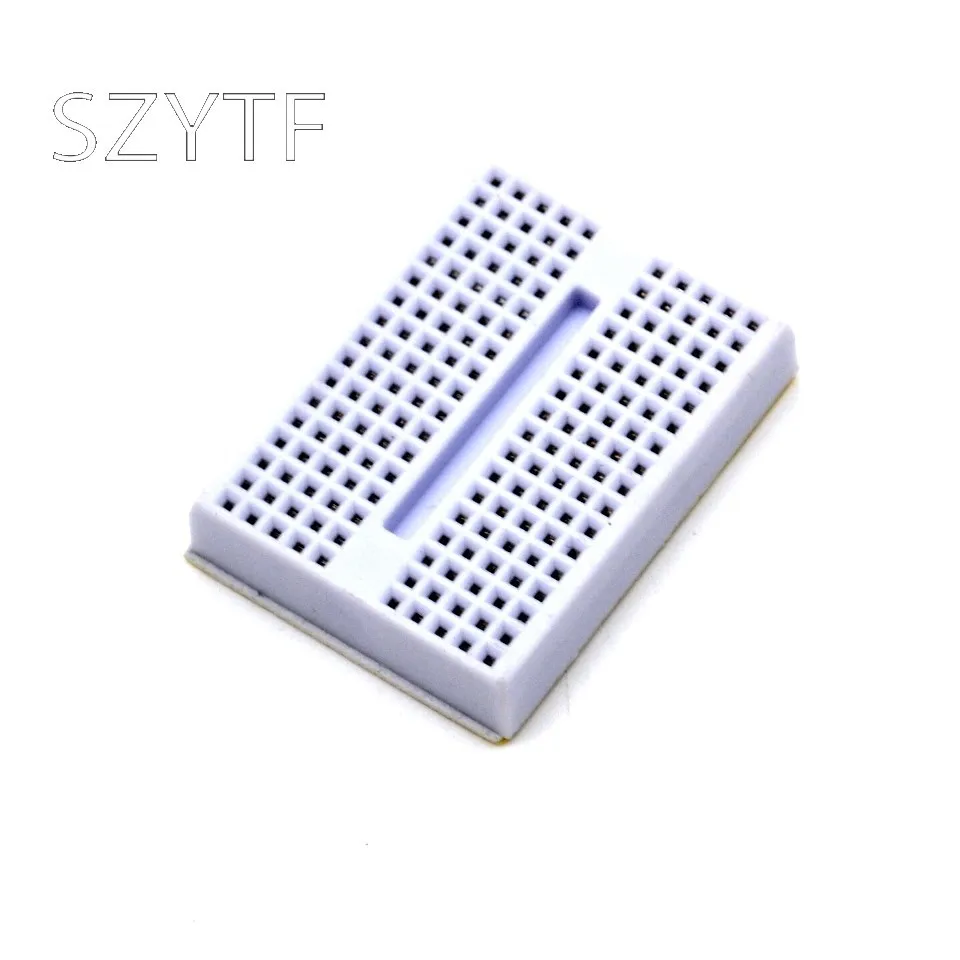 Mini prototipo sin soldadura de piezas, placa de pruebas de prueba, 170 puntos de conexión, 35x47x8,5mm, 1 unidad - imagen 5