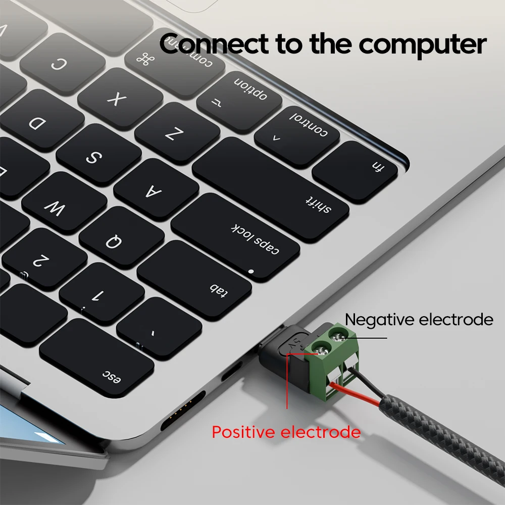 Adaptador de Terminal verde sin soldadura tipo C macho a 2 pines 5V conector rápido USB para conversión de carga de teléfono móvil y ordenador - imagen 5