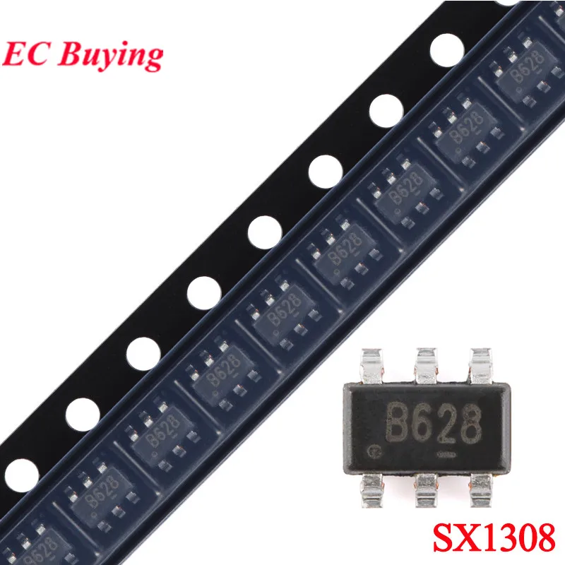 50 uds/1 ud SX1308 B628 SOT23-6 2A 1308 SOT-23 controlador de Chip IC de refuerzo nuevo Original