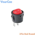 2Pin Red Round