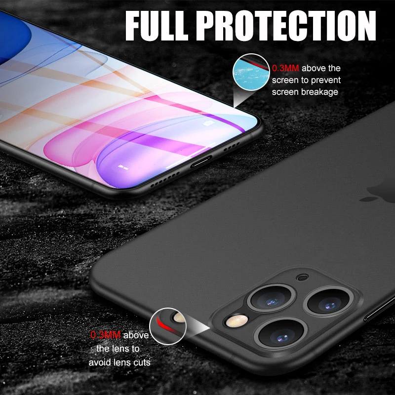 Funda ultrafina de 0,2 MM para iphone 13, 14, 15 Pro Max 12 Mini 11 X XR XS Max, funda dura para iphone SE 2020 2022 7 6 8 Plus - imagen 3