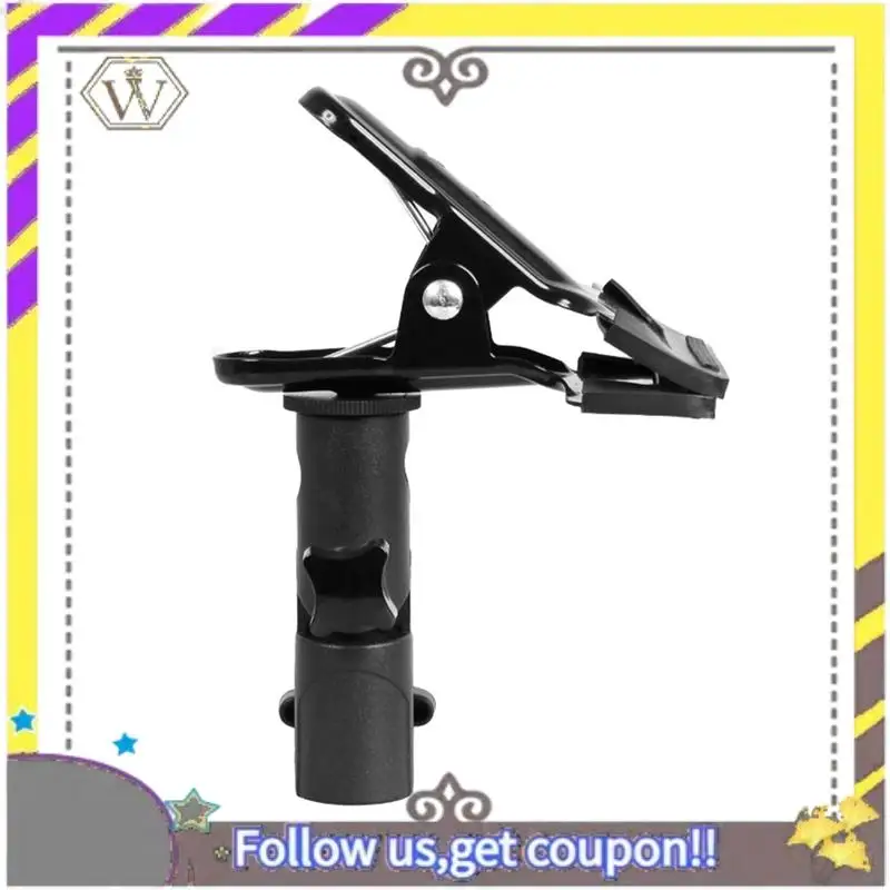 Nuevo Reflector de montaje con Clip de Metal, soporte reflector de montaje con tornillo de 1/4 pulgadas a 3/8 pulgadas, soporte de fondo para Flash, luz LED, paraguas - imagen 2