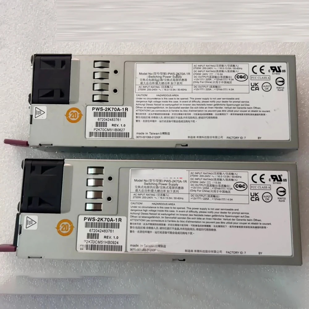 1 unidad para alimentación de servidor Supermicro 2700W PWS-2K70A-1R - imagen 3