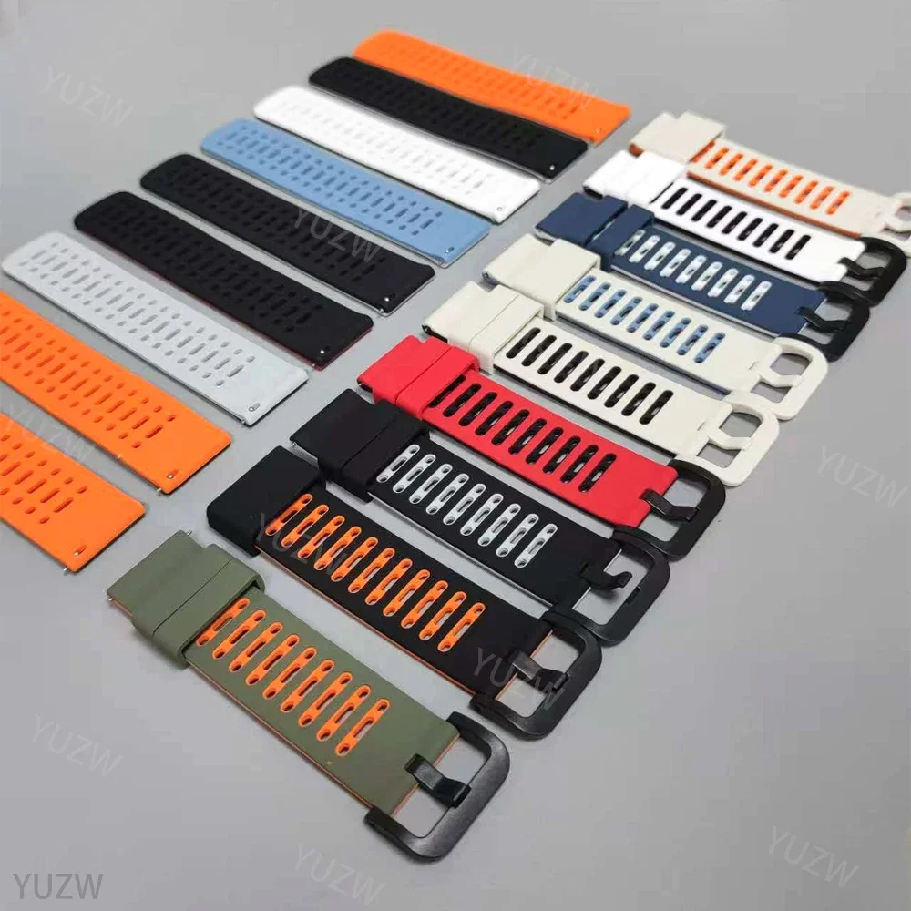 Correa transpirable de 22mm para Huami Amazfit GTR 4 2 2e 47/GTR3 Pro, pulsera deportiva de silicona para reloj Amazfit BALANCE 2/BIP 6 5 - imagen 4