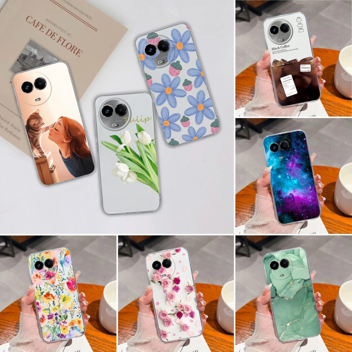 Funda de teléfono para Realme 11 Pro Plus, 4G, 5G, silicona fina, transparente, anticaída, para Realme11 11Pro +