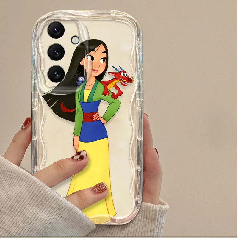 Funda de dibujos animados de Disney Mulan 3D Wave para Samsung Galaxy A54 A34 A24 A14 A13 A53 A33 A73 A23 A52 A52S A32 A22 A12 A51 A71 funda - imagen 5
