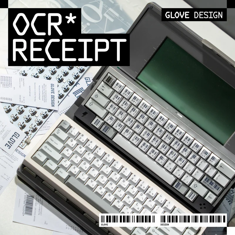 Teclas de recibo OCR estilo minimalista Domikey Pbt teclas de sublimación Base teclas de teclado mecánico parcialmente personalizadas - imagen 4