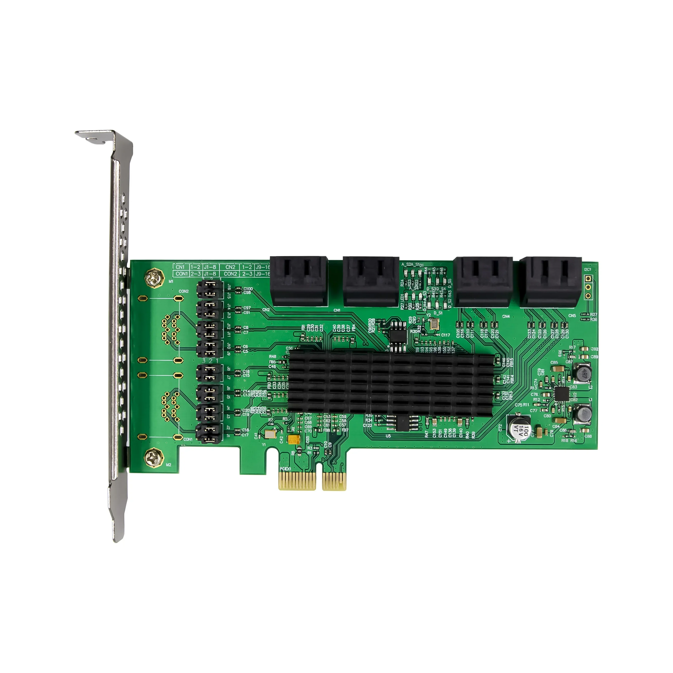 Tarjeta de expansión SATA 3 PCI Express de 8 puertos, controlador PCI-E SATA, adaptador PCIE 1X a SATA3.0 de 6 Gb, tarjetas adicionales, chip Marvell 9215 - imagen 4
