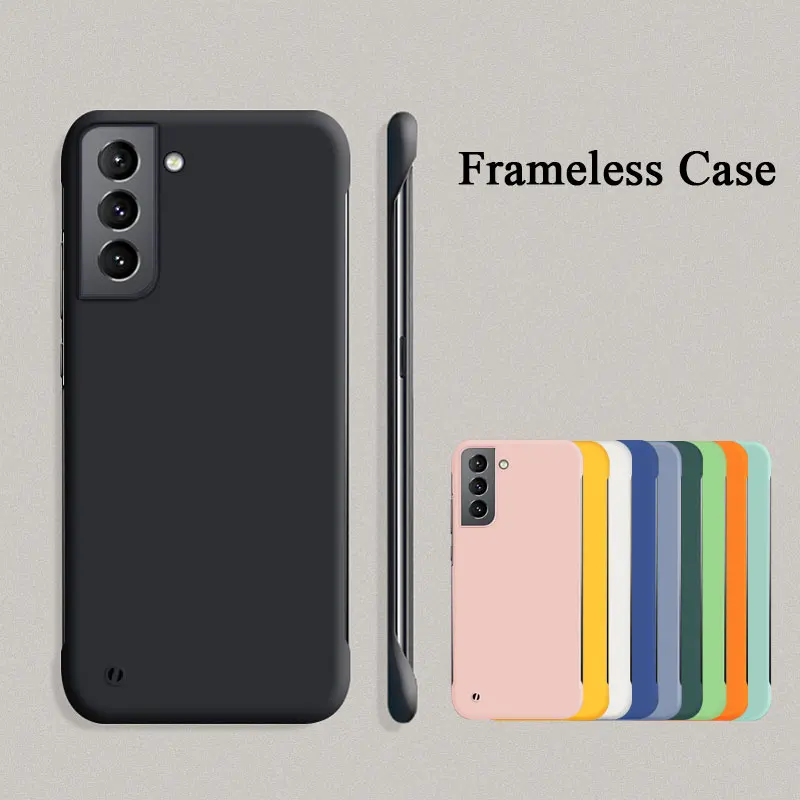 Para Samsung Galaxy S23 Ultra funda ultrafina sin marco piel mate sensación dura cubierta de PC para Samsung S23 S22 S21 FE Ultra Plus S20 - imagen 2