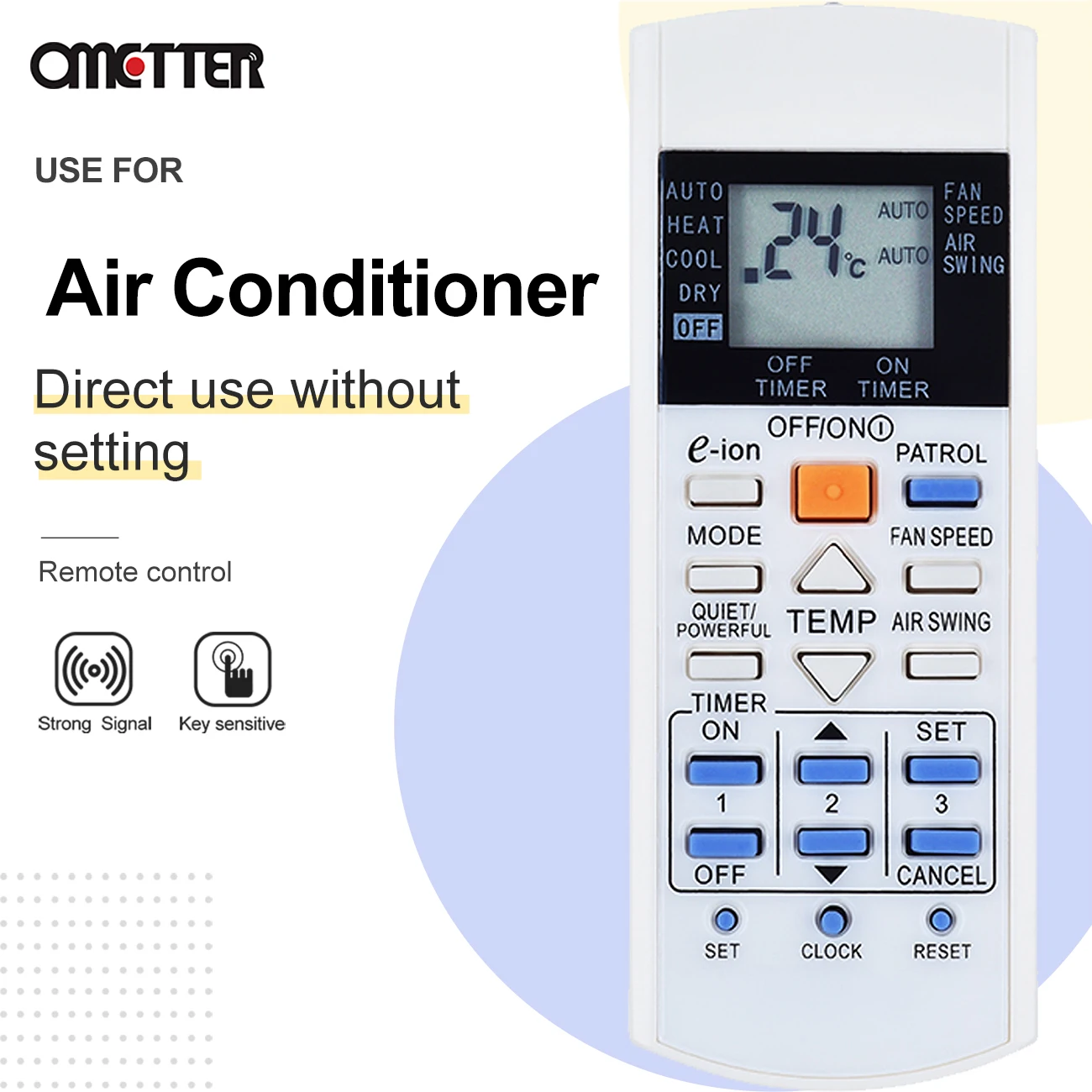 Nuevo Control remoto AC A/C A75C3298 para aire acondicionado Panasonic CS-C9GKZW, CS-C7HKD