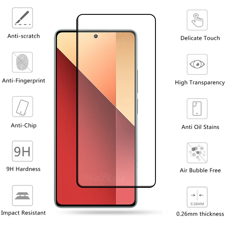 Protector de pantalla para Xiaomi Redmi Note 13 Pro, 4G, 4G, 4G, 9H - imagen 3