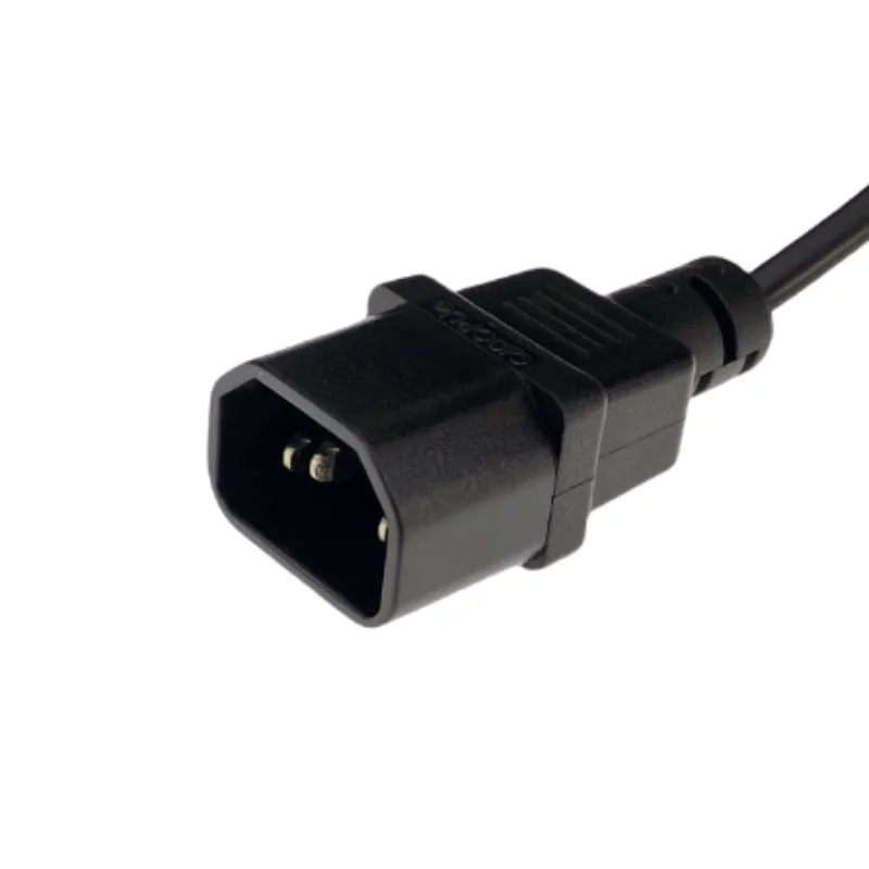 IEC 320 C14 Male Plug to European 2Pin Female Power Cable For UPS PDU,EU Power Adapter Cord,30CM - imagen 3