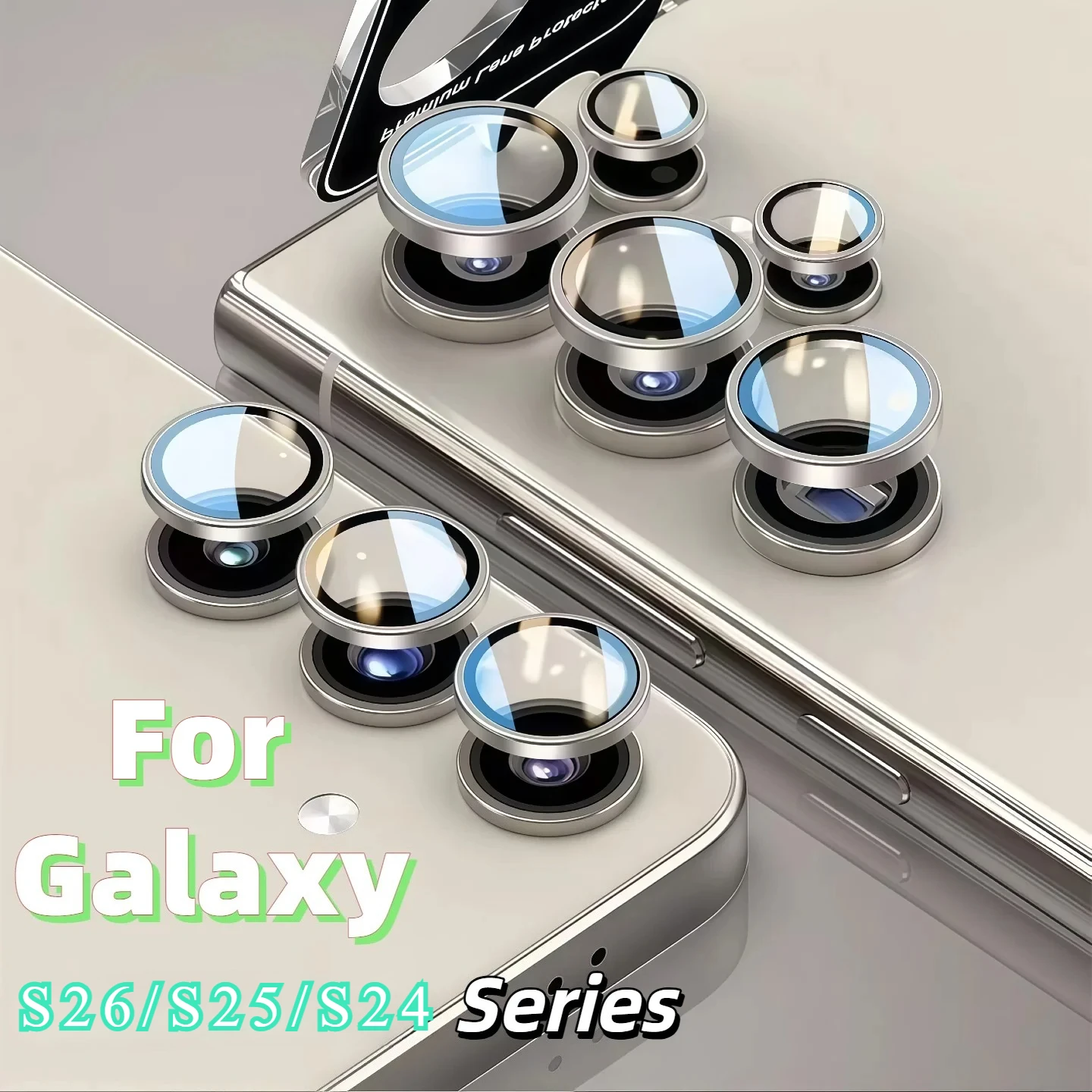 Para Galaxy S25 S26 Ultra Plus Protector de lente de cámara vidrio templado antiarañazos cubierta de pantalla inastillable