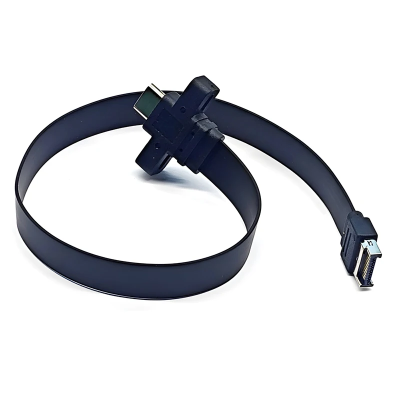 Cable de Panel frontal USB C de 30/50cm, conector adaptador tipo E a tipo C, Cable de extensión de soporte USB 3,2 GEN2 * 2 de 10/20Gb para PC de escritorio