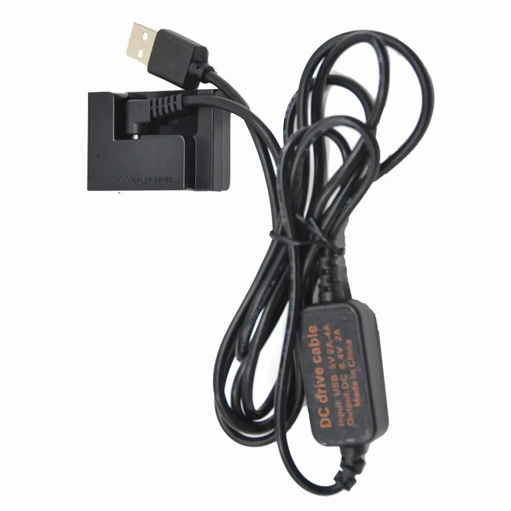 Cable de carga USB a CC NB-10L batería simulada DR-80 Kit de acoplador CC para cámara Canon G1X G3X G15 G16 SX50 SX60HS SX40 - imagen 4