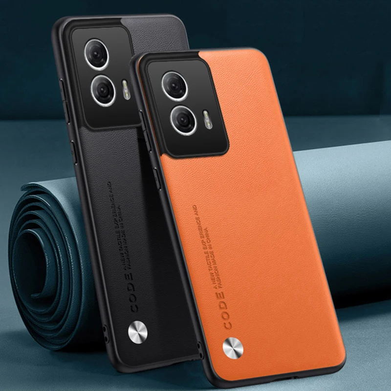 Funda de cuero PU de lujo para Motorola Moto G85 5G, funda trasera de silicona a prueba de golpes, funda de teléfono de protección completa para Motorola S50 Neo - imagen 2