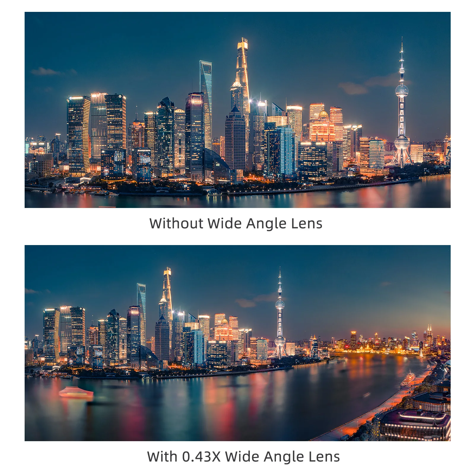 【11.11 Oferta】Kit de lentes de 58 mm Gran angular 0,43X + macro, reemplazo de aleación de aluminio para la serie 70D/80D/T7/T6 - imagen 3