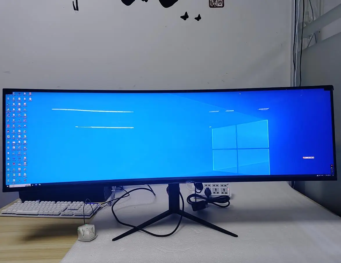 Pantalla ultraancha 49 pulgadas 5K 75/144Hz monitores curvos para juegos monitores de computadora de escritorio 49 "5120*1440 Monitor curvo para Ps Xbox - imagen 2