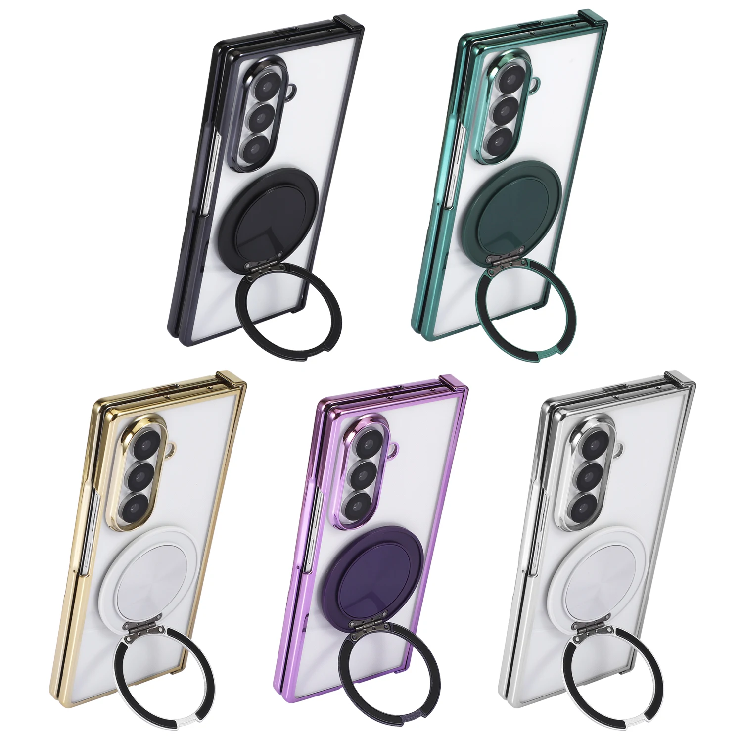 Para Samsung Galaxy Z Fold 7 funda dura de PC con soporte funda protectora trasera magnética para Samsung Z Fold7 carcasa de teléfono - imagen 4