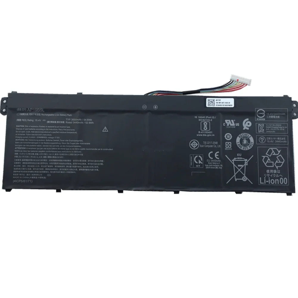 Nueva batería Original para ordenador portátil AP19B5L 15,4 V 54,6 Wh para Acer Aspire 5 A515-56 A515-55 A515-44 SF314-42, etc. - imagen 5
