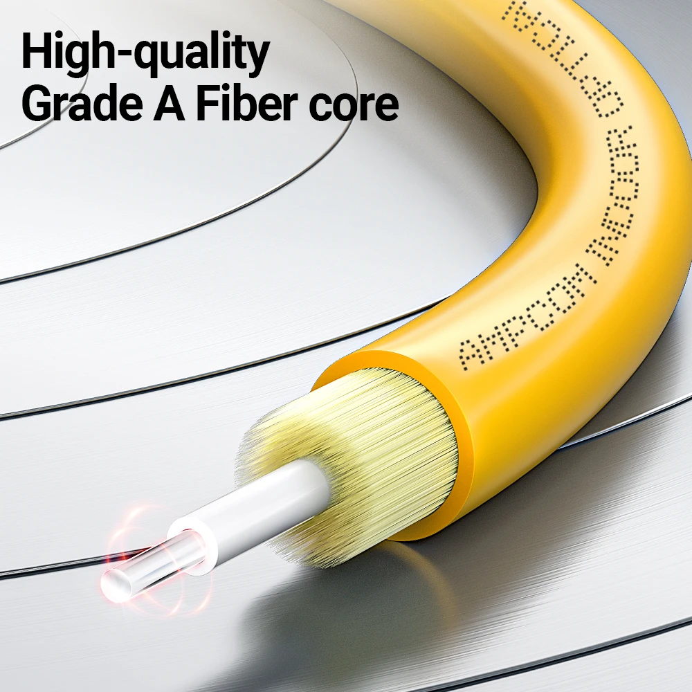 AMPCOM LC a FC UPC Cable de conexión de fibra óptica monomodo Simplex SMF 9/125μm Cable de fibra óptica insensible de 2,0mm de curva monomodo - imagen 3