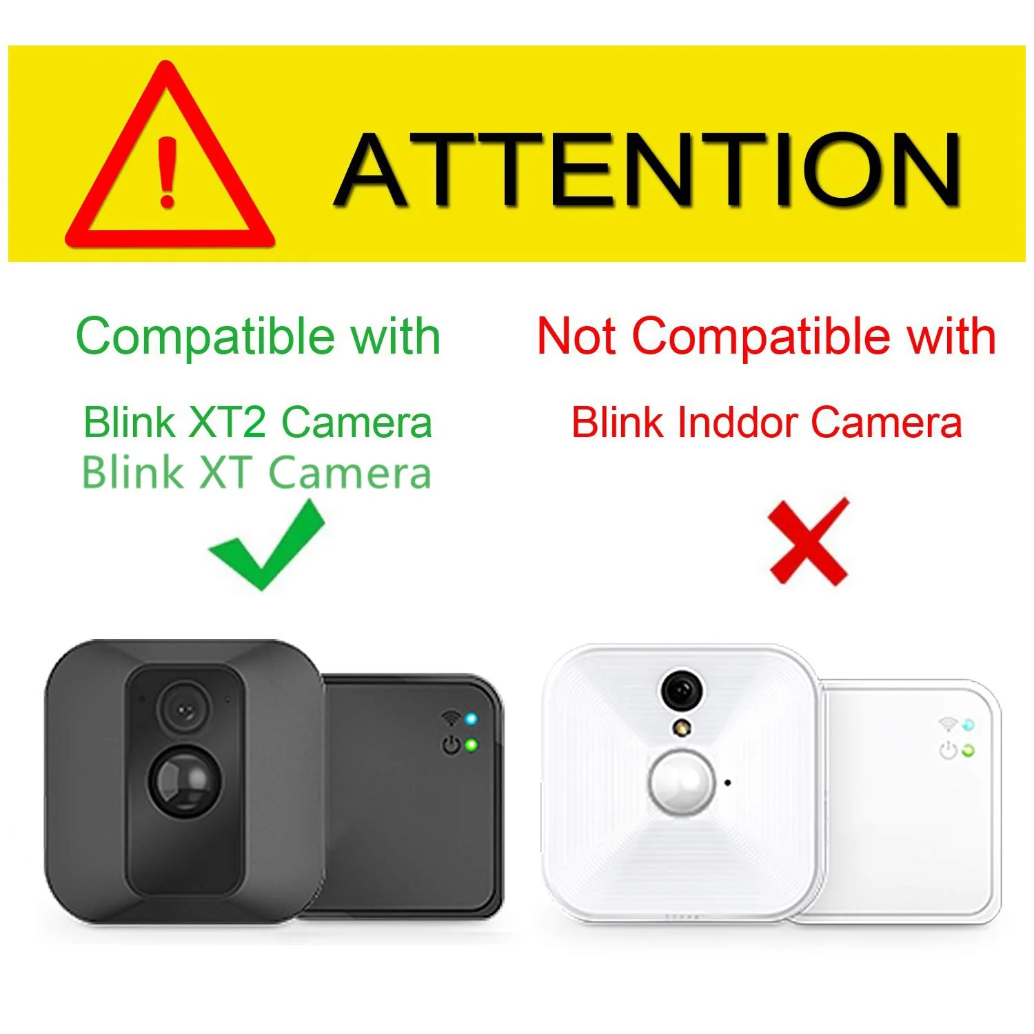 Funda protectora de silicona para cámara, cubierta suave para interior y exterior, accesorios antiarañazos, Compatible con Blink XT XT2 - imagen 2