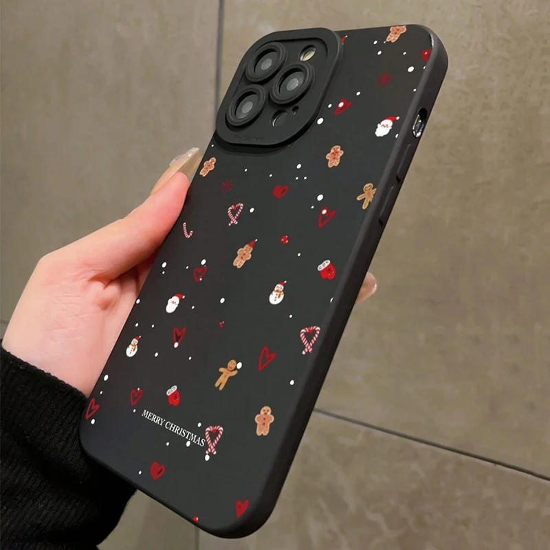 Funda de teléfono con precisión de borde recto y orificio para iPhone 17 Pro Max, fundas para iPhone 16 15 14 13 12 11 XS X XR 7 8 Plus 16E 17Air - imagen 2