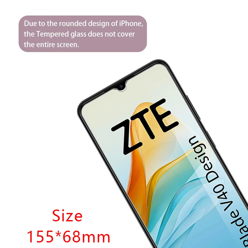 Vidrio templado protector para zte blade v40 protector de pantalla de diseño en bladev40 v 40 40v v40design película de teléfono vidrio 9h zteblade - imagen 3